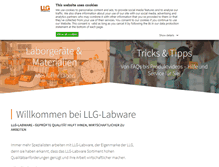 Tablet Screenshot of llg-labware.com